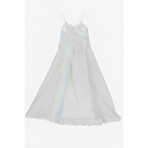 Ralph Montenero Saks Fifth Avenue Vintage White Satin Lace Heart Nightgown P